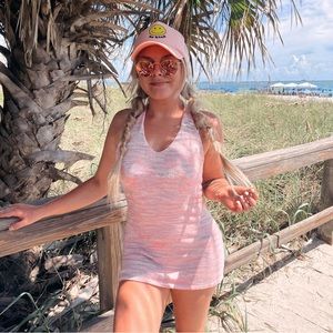 Knit Pink Mini Dress